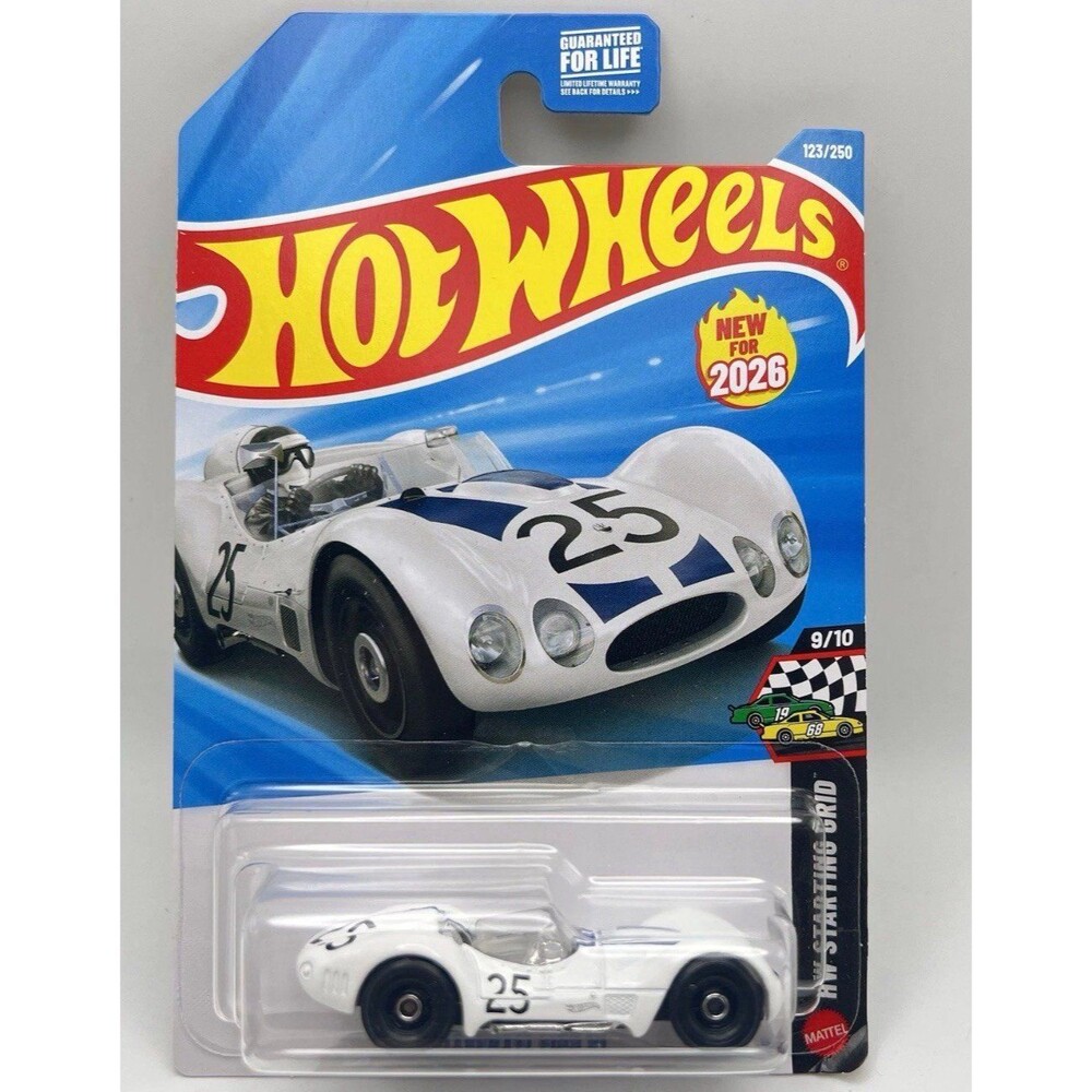 Hot Wheels Maserati Tipo 61 White #123 123/250 - 2026 HW Starting Grid